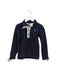 A Navy Long Sleeve Polos from Jessie and James in size 4T for boy. (Front View)