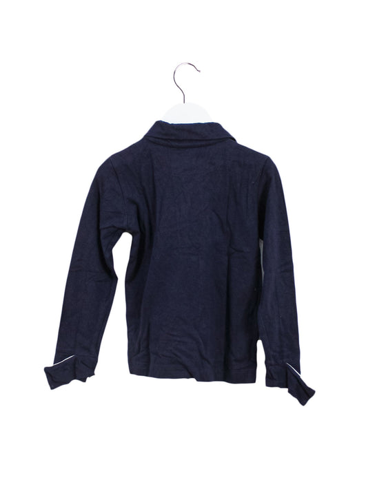 A Navy Long Sleeve Polos from Jessie and James in size 4T for boy. (Back View)