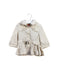 A Beige Coats from Burberry in size 6-12M for girl. (Front View)
