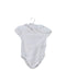 A White Short Sleeve Bodysuits from Nanos in size 0-3M for girl. (Front View)