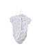 A White Short Sleeve Bodysuits from Nanos in size 0-3M for girl. (Back View)