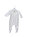 A White Onesies from Petit Bateau in size 0-3M for neutral. (Front View)