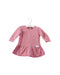 A Pink Sweater Dresses from Petit Bateau in size 3-6M for girl. (Front View)