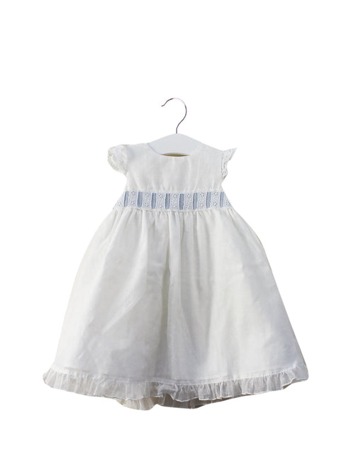 A White Dress Sets from Tizzas in size 6-12M for girl. (Front View)