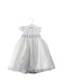 A White Dress Sets from Tizzas in size 6-12M for girl. (Front View)