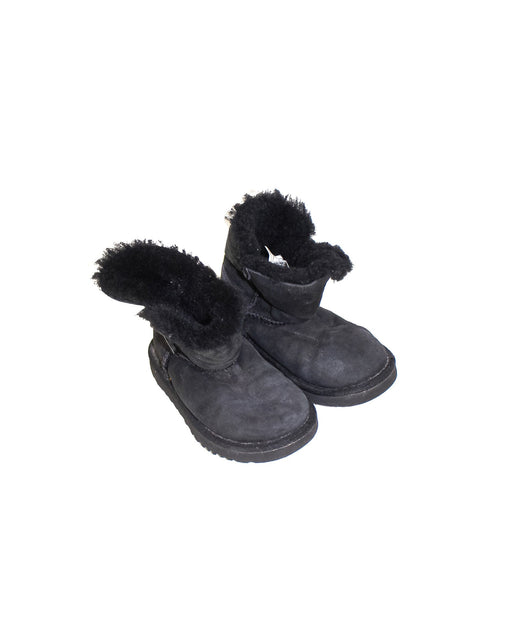 A Black Casual Boots from Ugg Australia in size 4T for girl. (Front View)