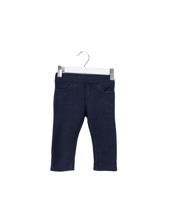 A Navy Sweatpants from Petit Bateau in size 3-6M for girl. (Front View)
