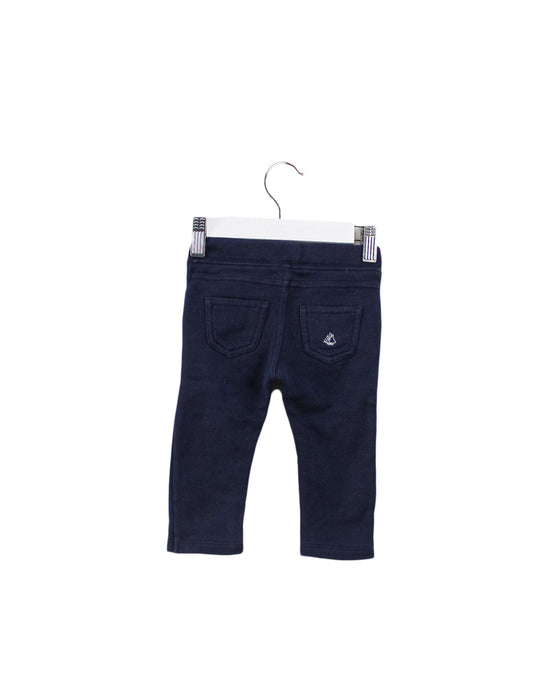A Navy Sweatpants from Petit Bateau in size 3-6M for girl. (Back View)