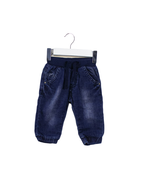 A Navy Jeans from Noppies in size 0-3M for neutral. (Front View)