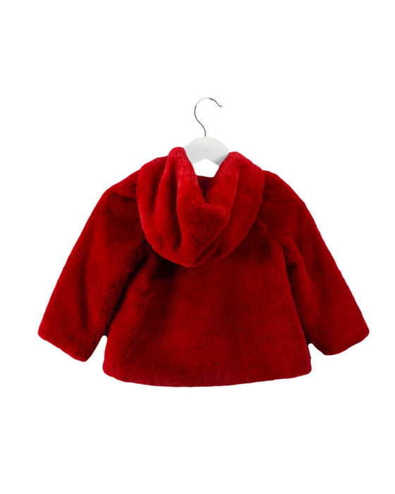A Red Lightweight Jackets from Mayoral in size 12-18M for girl. (Back View)