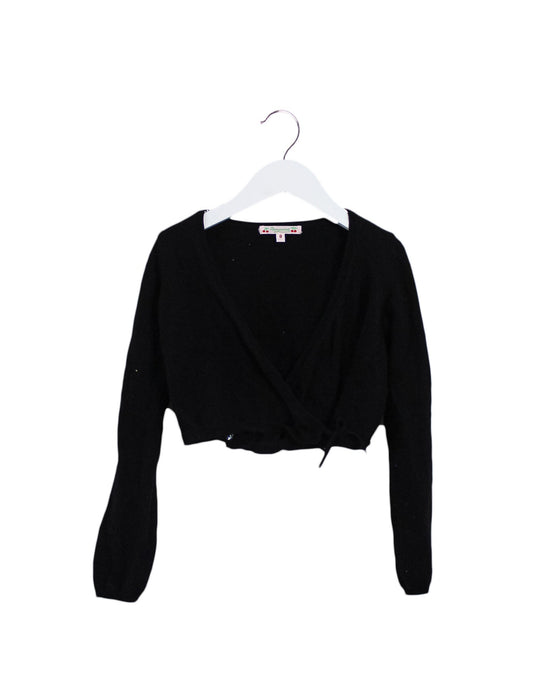 A Black Cardigans from Bonpoint in size 8Y for girl. (Front View)