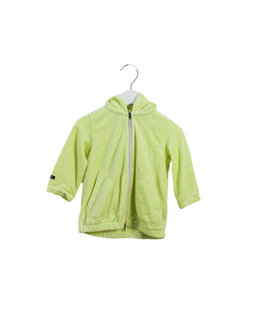 A Yellow Zippered Sweatshirts from Denim Dungaree in size 18-24M for neutral. (Front View)