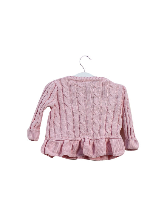 A Pink Cardigans from Ralph Lauren in size 3-6M for girl. (Back View)