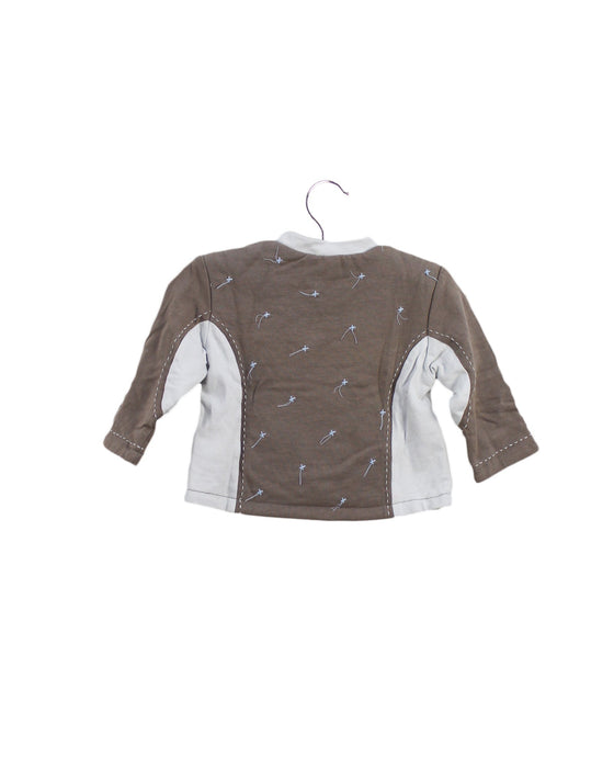 A Brown Long Sleeve Tops from Kaloo in size 0-3M for boy. (Back View)
