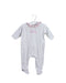 A White Onesies from Jacadi in size 0-3M for girl. (Front View)