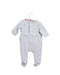 A White Onesies from Jacadi in size 0-3M for girl. (Back View)