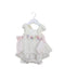 A White Sleeveless Rompers from Nicholas & Bears in size 3-6M for girl. (Front View)
