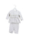 A White Pants Sets from Chickeeduck in size 6-12M for girl. (Front View)