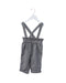 A Grey Long Overalls from Jacadi in size 6-12M for girl. (Front View)