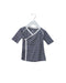 A Navy Short Sleeve Tops from Petit Bateau in size 3-6M for girl. (Front View)