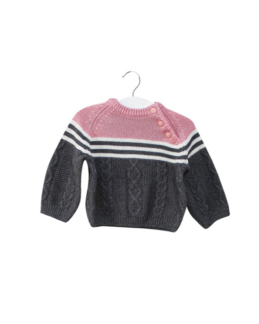 A Pink Knit Sweaters from Janie & Jack in size 3-6M for girl. (Front View)