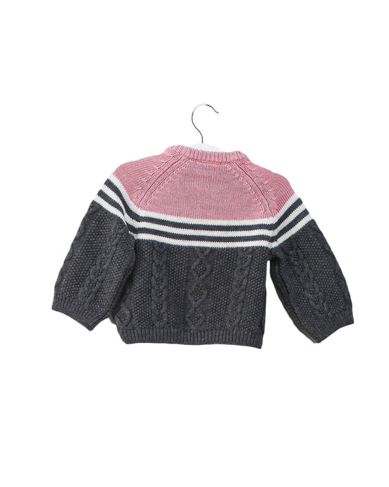 A Pink Knit Sweaters from Janie & Jack in size 3-6M for girl. (Back View)