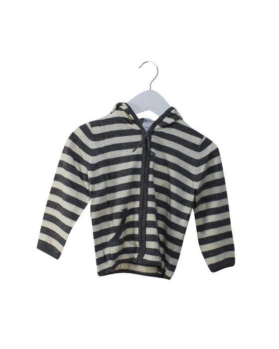 A Grey Lightweight Jackets from Oscar et Valentine in size 18-24M for girl. (Front View)