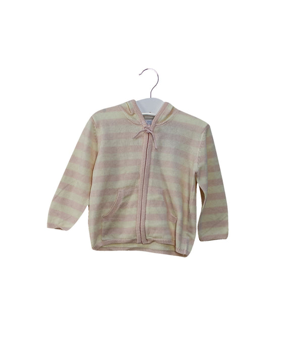 A Pink Lightweight Jackets from Oscar et Valentine in size 6-12M for girl. (Front View)