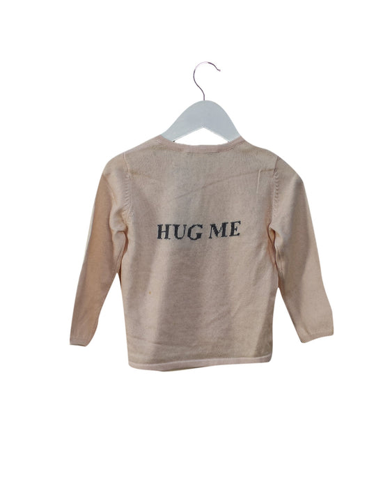 A Pink Knit Sweaters from Oscar et Valentine in size 18-24M for girl. (Back View)