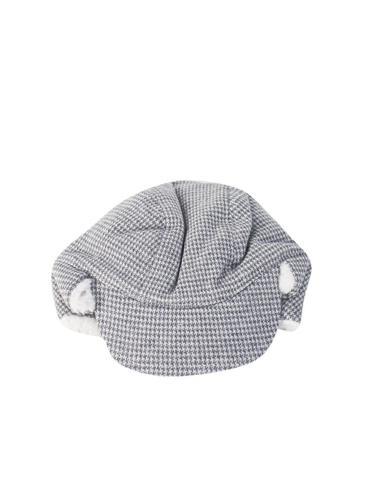 A Grey Winter Hats from Janie & Jack in size 3-6M for boy. (Front View)