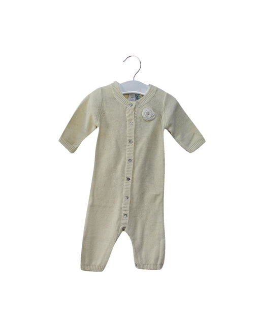 A Ivory Long Sleeve Jumpsuits from Oscar et Valentine in size 0-3M for girl. (Front View)
