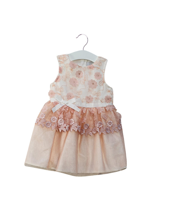 A Pink Sleeveless Dresses from Chickeeduck in size 18-24M for girl. (Front View)