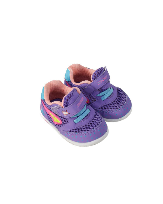 A Purple Sneakers from Dr. Kong in size 12-18M for girl. (Front View)