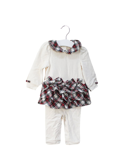A White Long Sleeve Jumpsuits from Nicholas & Bears in size 6-12M for girl. (Front View)