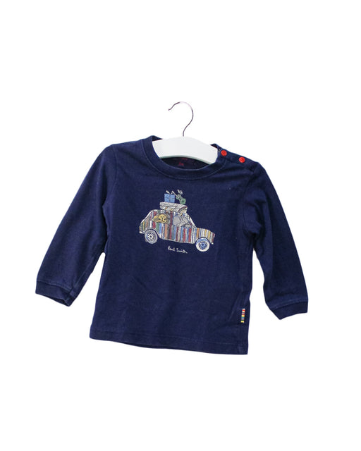 A Navy Long Sleeve Tops from Paul Smith in size 3-6M for boy. (Front View)