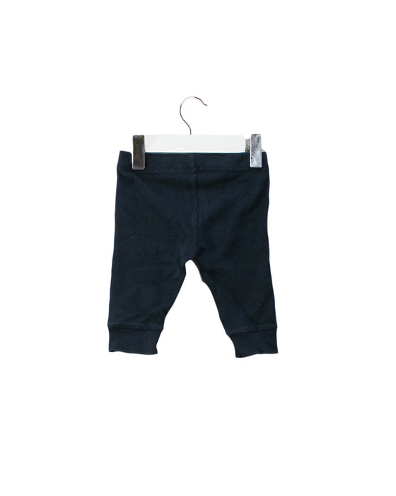 A Navy Casual Pants from Emile et Ida in size 3-6M for boy. (Back View)