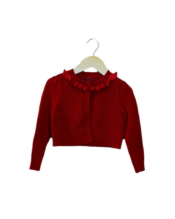 A Red Cardigans from Nicholas & Bears in size 2T for girl. (Front View)