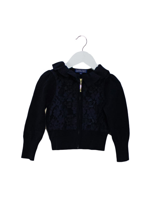 A Navy Knit Sweaters from Nicholas & Bears in size 2T for girl. (Front View)