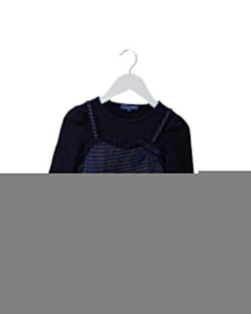 A Navy Long Sleeve Tops from Nicholas & Bears in size 2T for girl. (Front View)