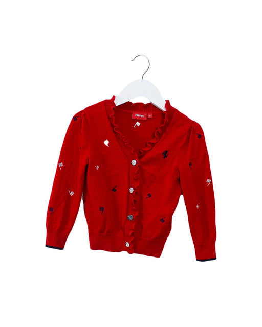 A Red Cardigans from Ferrari in size 3T for girl. (Front View)