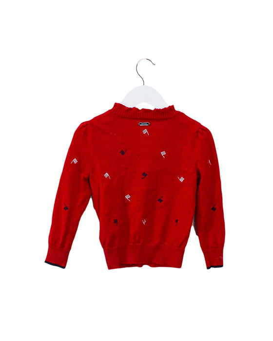A Red Cardigans from Ferrari in size 3T for girl. (Back View)