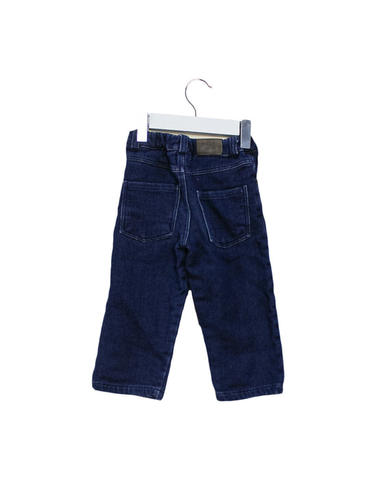A Blue Jeans from Junior Gaultier in size 12-18M for boy. (Back View)