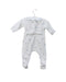 A White Long Sleeve Jumpsuits from Jacadi in size 0-3M for girl. (Back View)