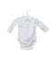 A White Long Sleeve Bodysuits from Jacadi in size 0-3M for girl. (Back View)
