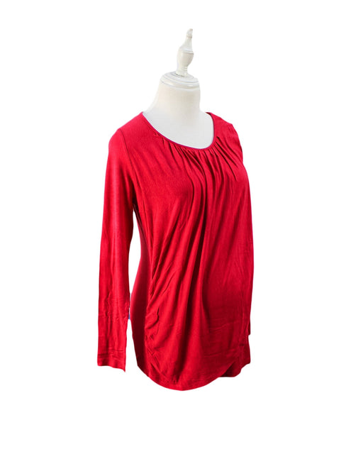 A Pink Long Sleeve Tops from Mothers en Vogue in size S for maternity. (Front View)