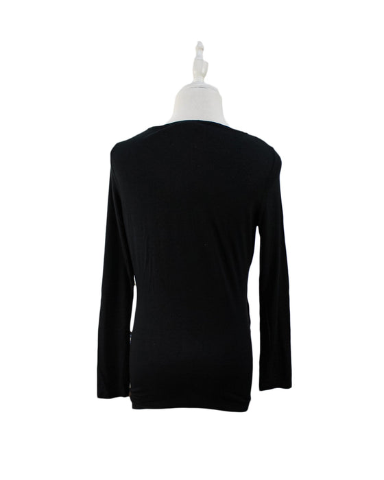 A Black Long Sleeve Tops from Mothers en Vogue in size S for maternity. (Back View)