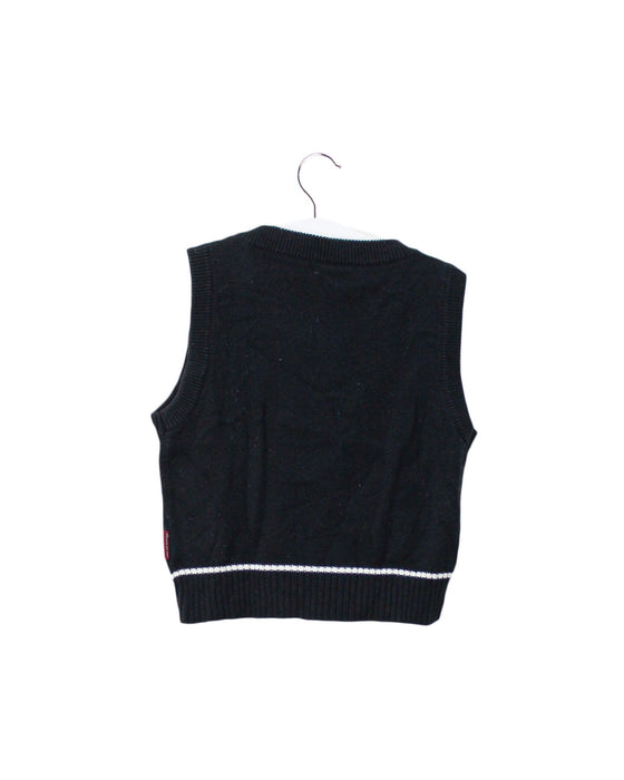 A Black Sweater Vests from Comme Ca Ism in size 12-18M for boy. (Back View)
