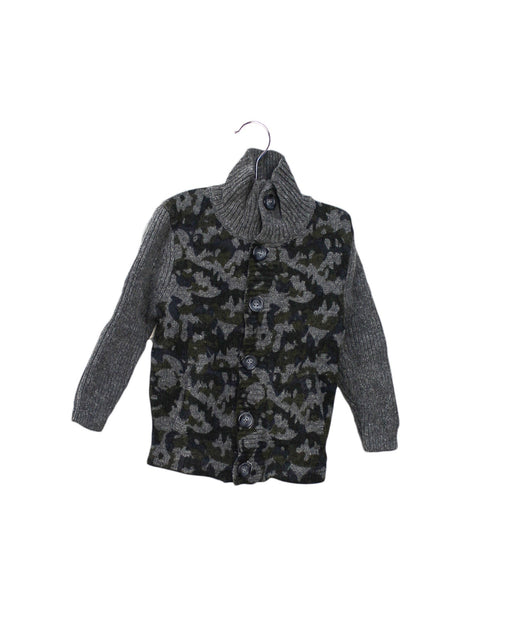 A Grey Cardigans from Seed in size 12-18M for boy. (Front View)