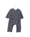 A Navy Long Sleeve Jumpsuits from Petit Bateau in size 6-12M for boy. (Front View)