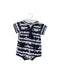 A Navy Short Sleeve Rompers from CIGOGNE Bébé in size 3-6M for boy. (Front View)